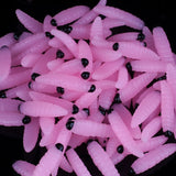 30pcs soft lures silicone Luminous Artificial Bait