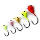 5PCS Banana Shaped Mini Lead Fish Jigs 1.6g